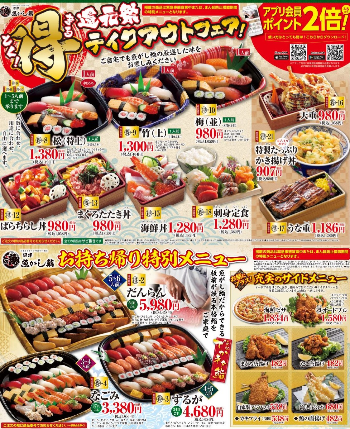 おすすめメニュー沼津 魚がし鮨 沼津魚がし鮨 グループ